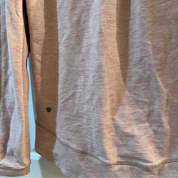 Lululemon Exhalation Pullover II Heathered Marled Mojave Magenta Pink size 6 EUC - Picture 11 of 15